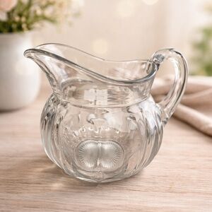 Vintage unbranded Heisey Colonial clear glass pitcher